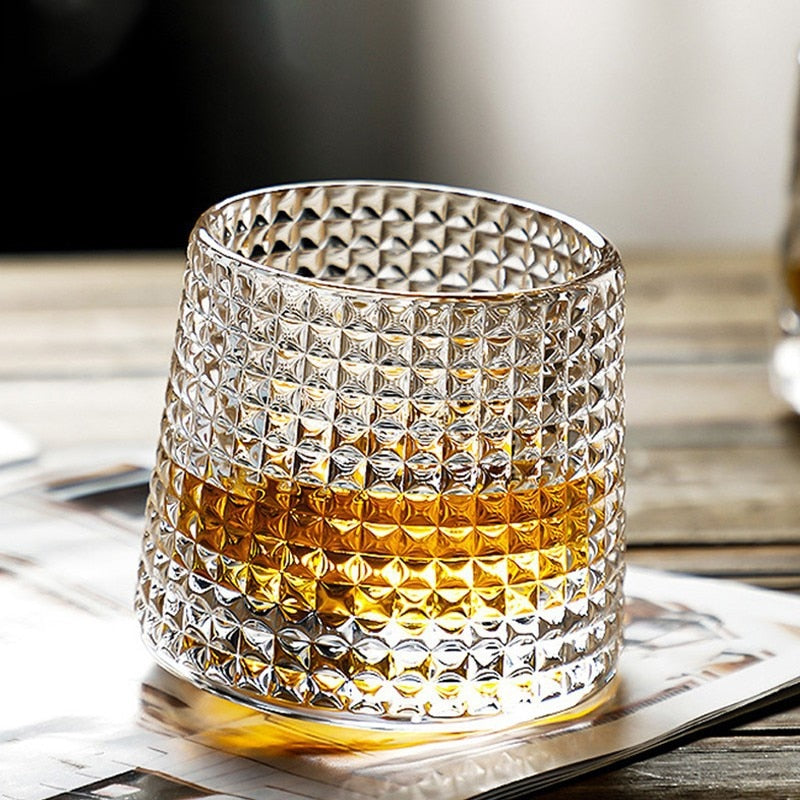 Bourbon Rotating Glass
