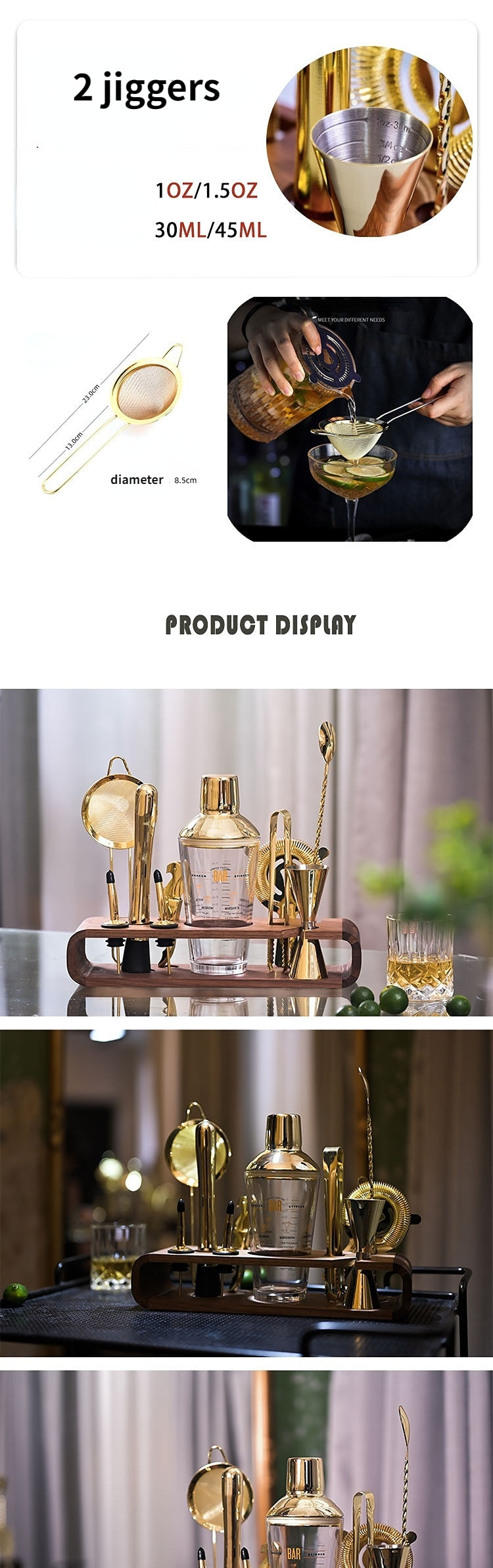 Pure Gold Shaker Set