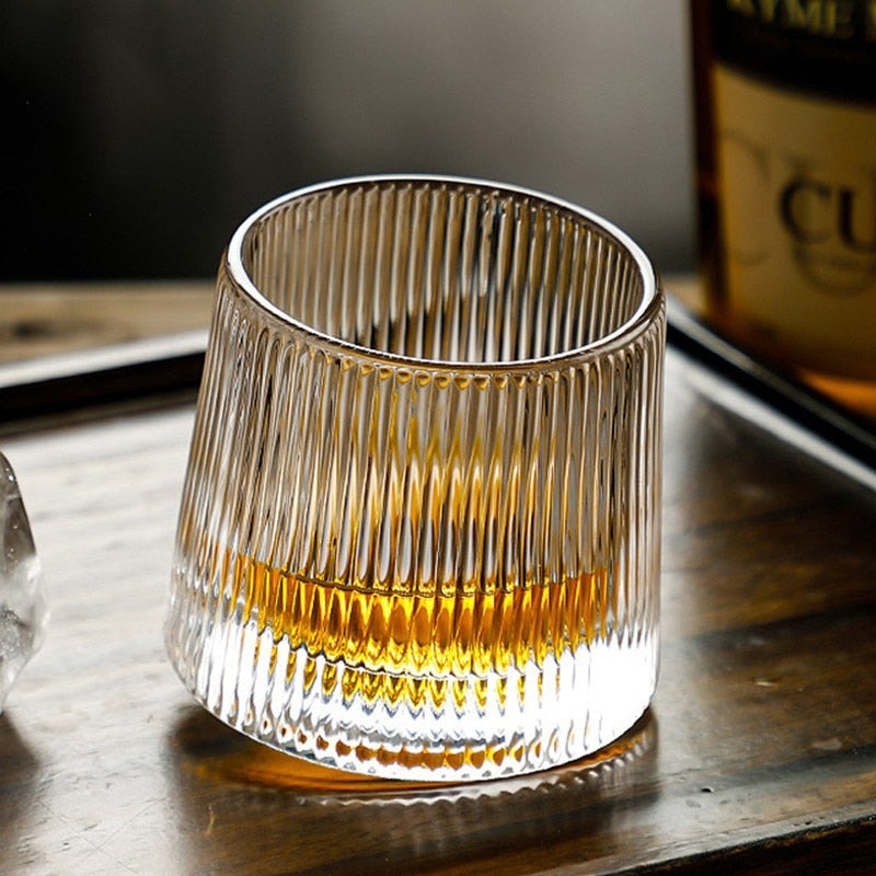 Bourbon Rotating Glass