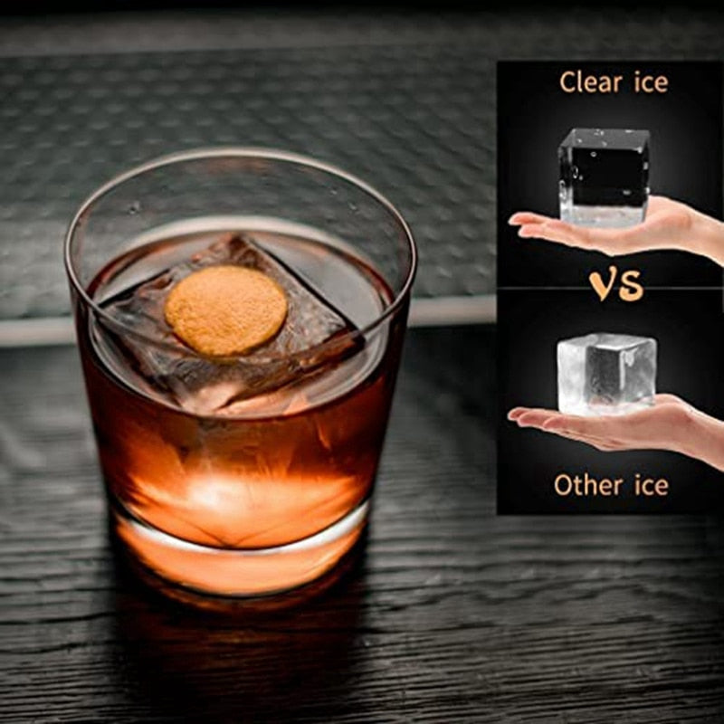 Square Crystal Clear Ice  Maker