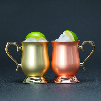 Hammered Copper Plated Moscow Mule Mugs