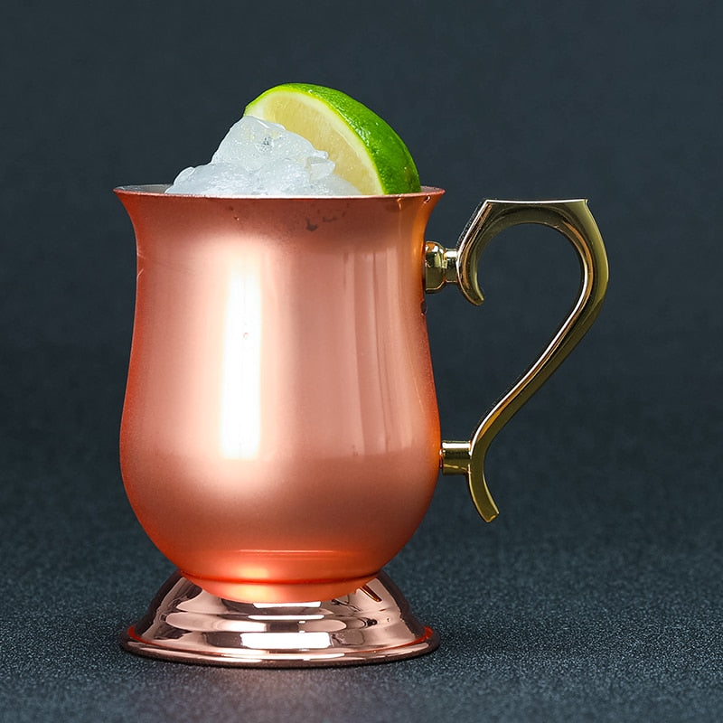 Hammered Copper Plated Moscow Mule Mugs