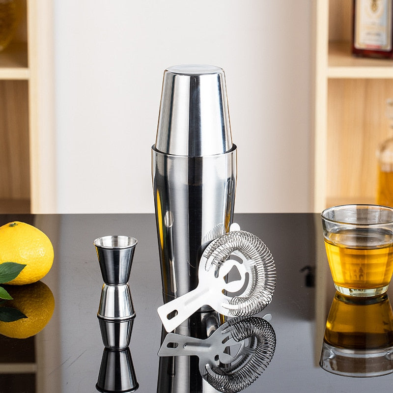 4pcs Boston Cocktail Shaker Set