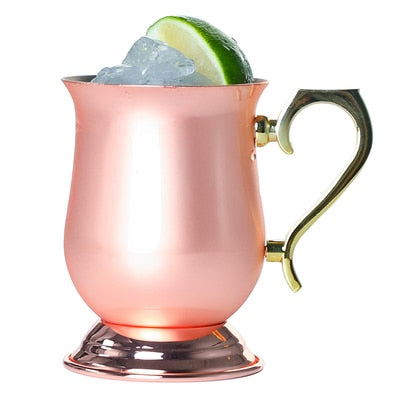 Hammered Copper Plated Moscow Mule Mugs