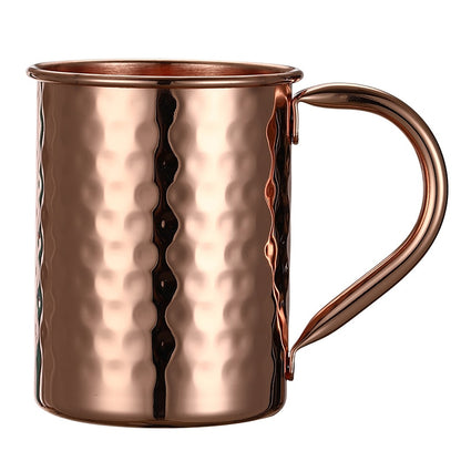 Hammered Copper Plated Moscow Mule Mugs