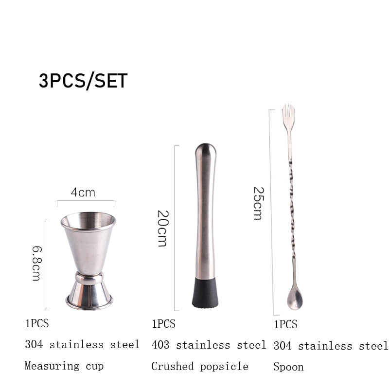 Glass Scale Shaker Set. (Labeled With Recipes).