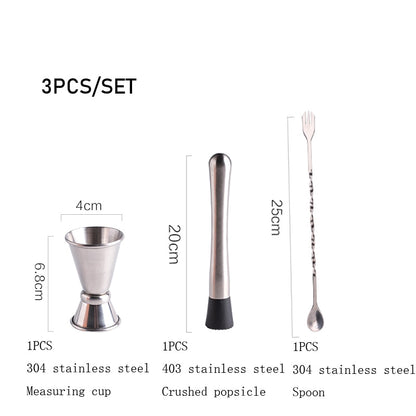 Glass Scale Shaker Set. (Labeled With Recipes).