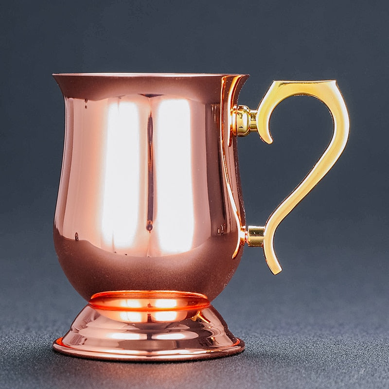 Hammered Copper Plated Moscow Mule Mugs