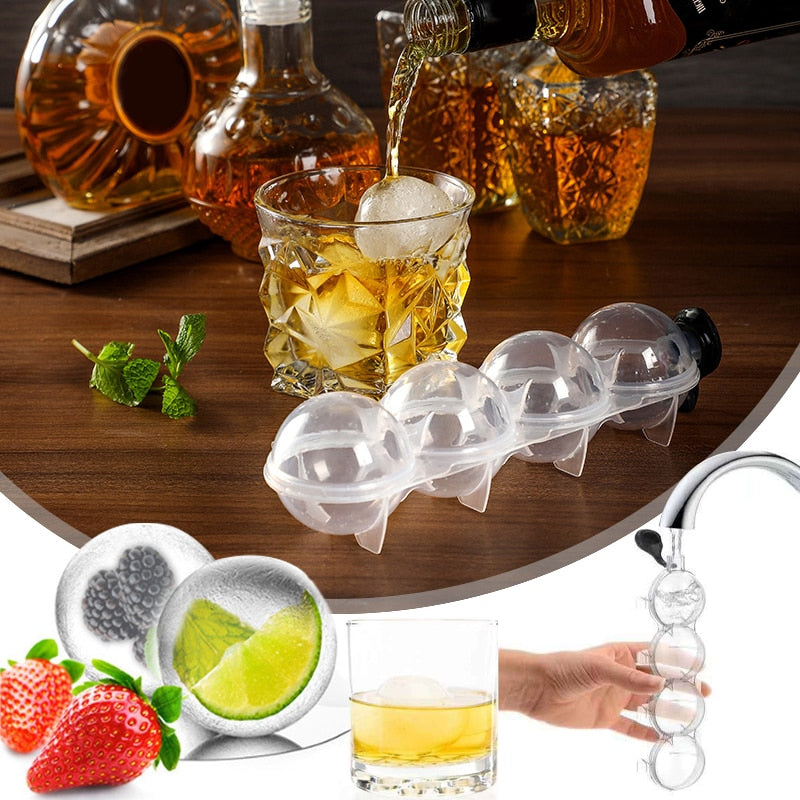 4 Round Ice Cube Mold