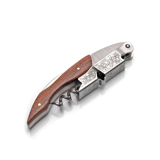 Wine Key with Ergonomic Wood Grip